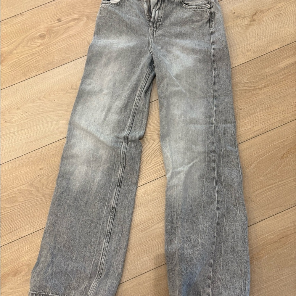 H&M Gray Straight Leg Jeans